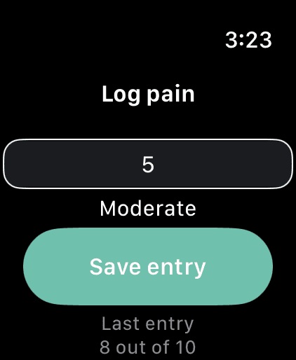 Logging on Apple Watch